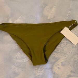 Westerly Olive Green Bikini Bottom - Sleek Low-Rise